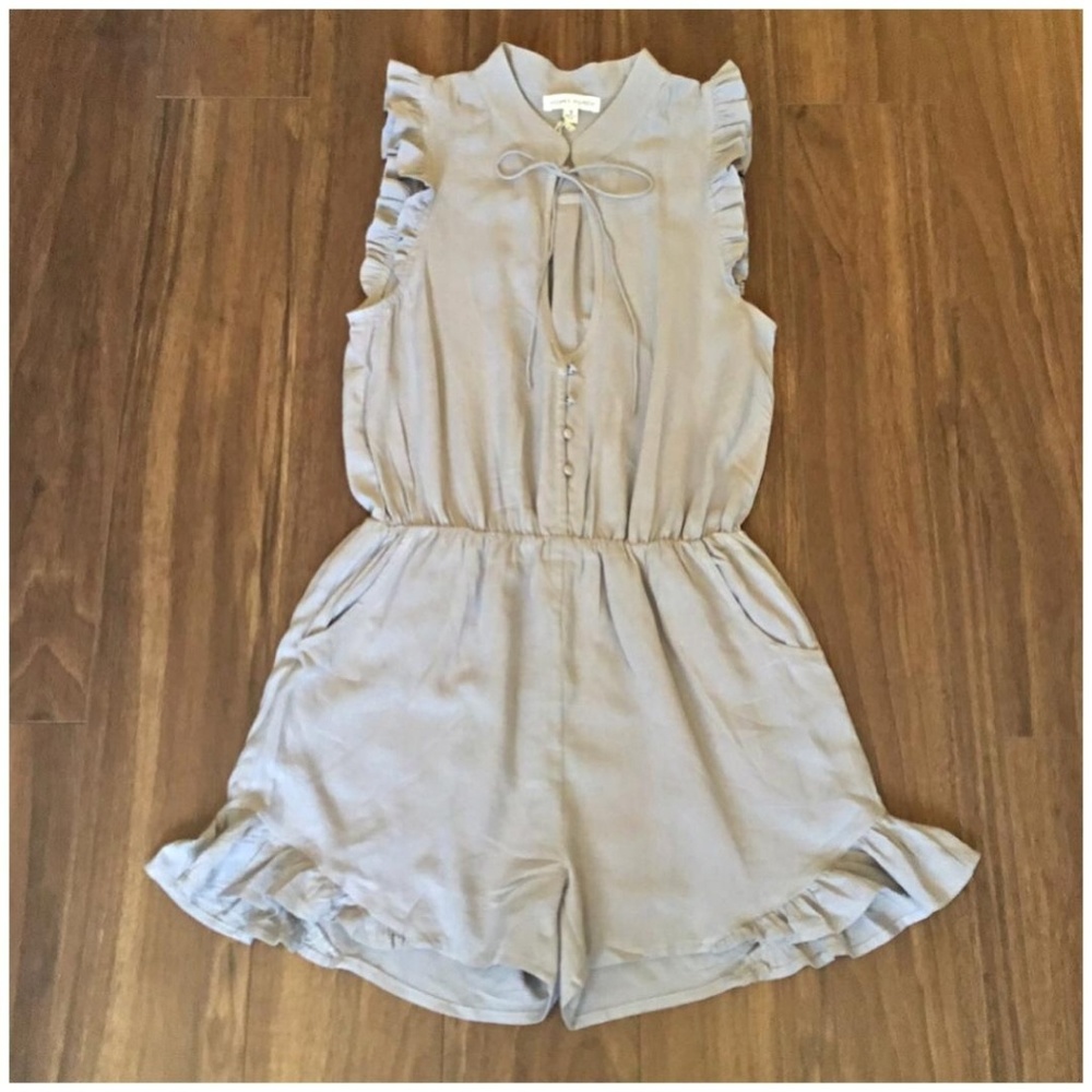 LAST ONE‼HONEY PUNCH UO Boho Slate Lavender Romper - Picture 2 of 6